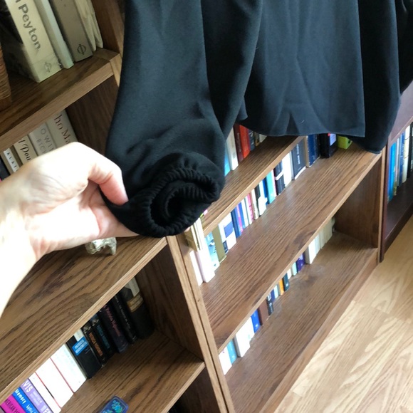 Zara Black Asymmetrical Draped Top - Picture 4 of 5